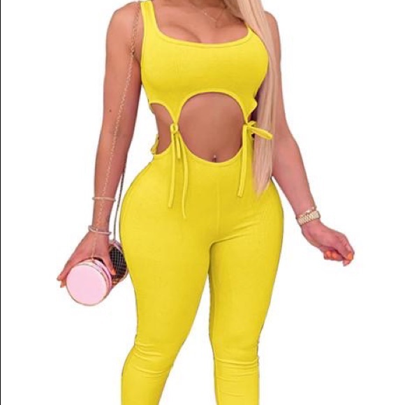 Stylish Tie-Up Jumpsuit - Picture 1 of 5